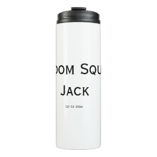 personalised simple monogram add your name wedding thermal tumbler