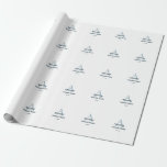 personalised simple monogram groom team groomsmen  wrapping paper<br><div class="desc">design</div>