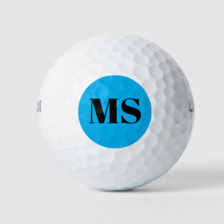 Personalised Simple Monogram Modern Golf Balls