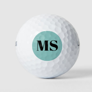 Personalised Simple Monogram Modern Golf Balls
