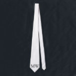 personalised simple monogram name groomsman minima tie<br><div class="desc">design</div>