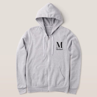 Personalised Simple Monogrammed Hoodie