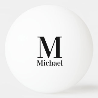 Personalised Simple Monogrammed Ping Pong Ball