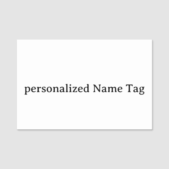 personalised simple  Name Tag 3" X 2" Rectangle (Front)
