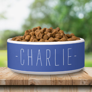 Personalised Simple Name Template Pet Food Bowl