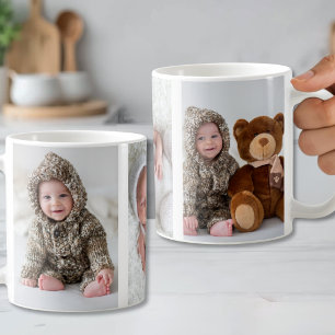 Personalised Simple Photo Collage Coffee Mug