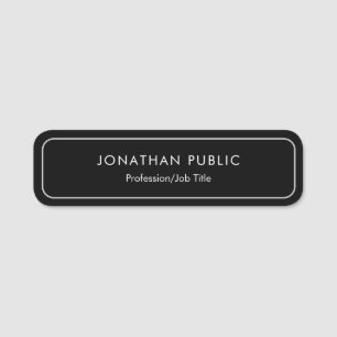 Personalised Simple Template Upload Your Logo to Name Tag