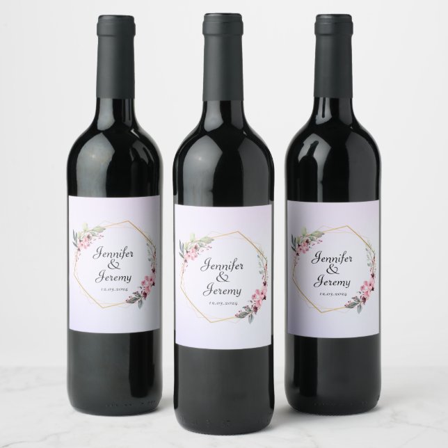 Personalised Simple Wine Label (Bottles)