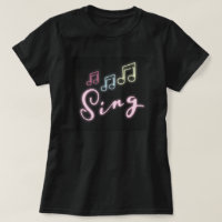 Personalised SING with music notes