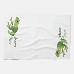 Personalised Single Frog - Kitchen Towel