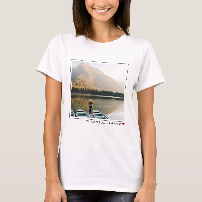Personalised Single Photo Custom T-Shirt (Front)
