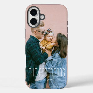Personalised Single Photo & Name iPhone 16 Plus Case
