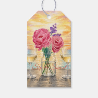 Personalised Sip & Sunset Weekend Welcome Gift Tag