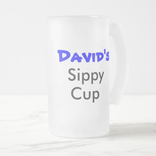 Personalised Sippy Cup beer stein (Front Right)