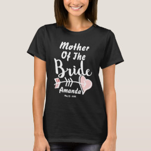Personalised sister and mother of the bride T-Shirt
