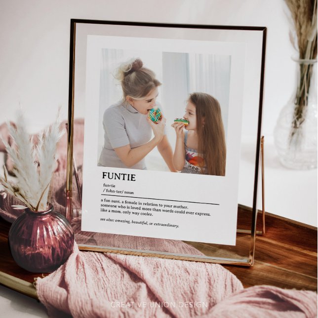 Personalised Sister Definition Quote Wall Art (gift for aunt)