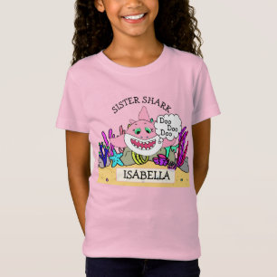 Personalised Sister Shark Baby's T-Shirt