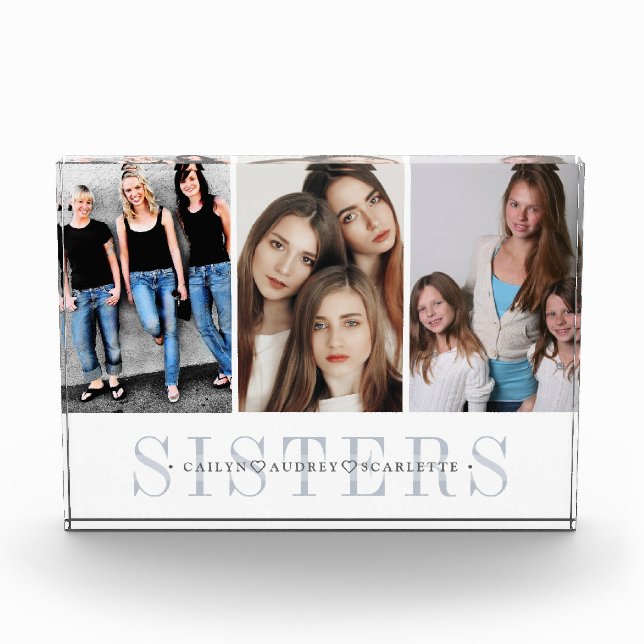 Personalised Sisters Photo Collage (Front)