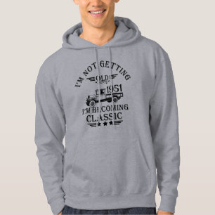 Personalised sixty five vintage 65th birthday hoodie
