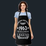 Personalised sixty vintage 60th birthday gifts apron<br><div class="desc">Make your birthday special with this unique design. Add a touch of sophisticated elegance to your birthday celebration with our exquisite, one-of-a-kind designs. These graphics bring sophistication and originality to any product, creating a memorable and stylish gift. They are perfect for those who appreciate a touch of timeless glamour on...</div>