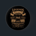 Personalised sixty vintage 60th birthday party 6 cm round badge<br><div class="desc">Make your birthday special with this unique design. Add a touch of sophisticated elegance to your birthday celebration with our exquisite, one-of-a-kind designs. These graphics bring sophistication and originality to any product, creating a memorable and stylish gift. They are perfect for those who appreciate a touch of timeless glamour on...</div>
