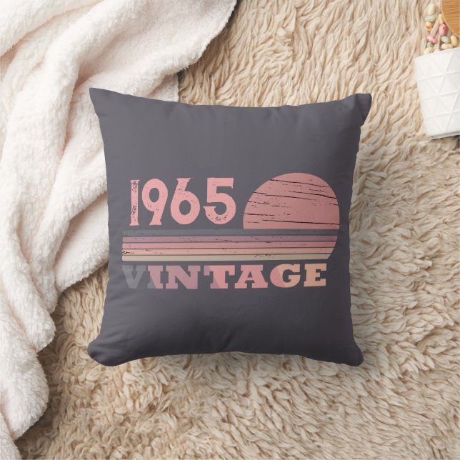 Personalised sixty vintage 60th birthday party cushion (Blanket)