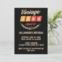 Personalised sixty vintage 60th birthday party