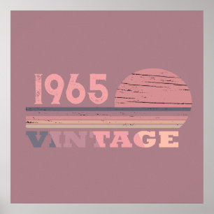 Personalised sixty vintage 60th birthday party poster