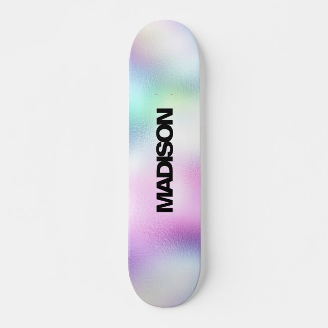 Personalised Skateboard Name Modern Cute (Front)
