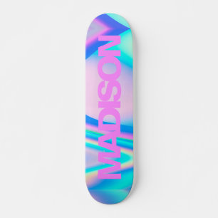 Personalised Skateboard Name Pink Girly Modern