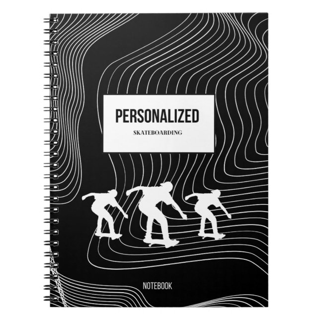 Personalised Skateboarding Notebook (Front)