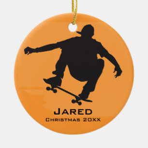 Personalised Skateboarding Ornament