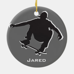 Personalised Skateboarding Ornament