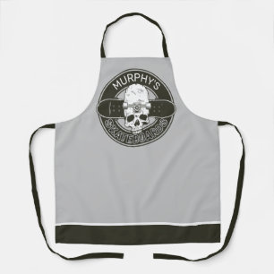 Personalised Skater NAME Skull Skateboarding Skate Apron