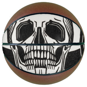 Personalised Skeleton Birthday Halloween Party Basketball