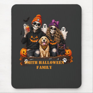 Personalised Skeleton Halloween Stay Spooky Mouse Mat
