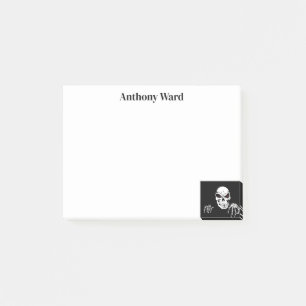 Personalised Skeleton Spooky Post-It Notes