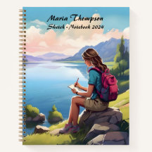 Personalised Sketch - Travel - Notebook - Diary