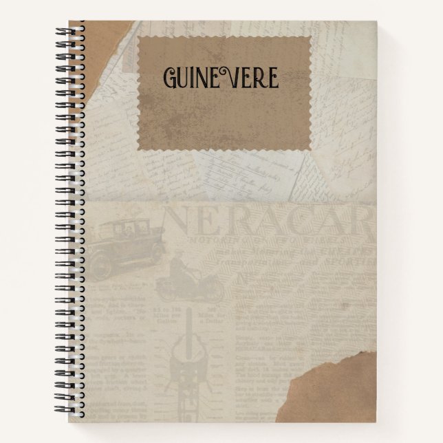 Personalised  Sketchbook Notebook (Front)