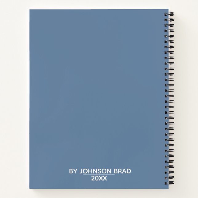 Personalised  Sketchbook Notebook (Back)