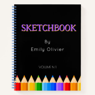 Personalised Sketchbook Notebook