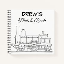 Personalised Sketchbook Spiral Notebook