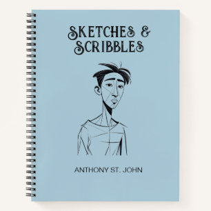Personalised Sketches and Scribbles Notebook