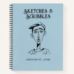 Personalised Sketches and Scribbles Notebook