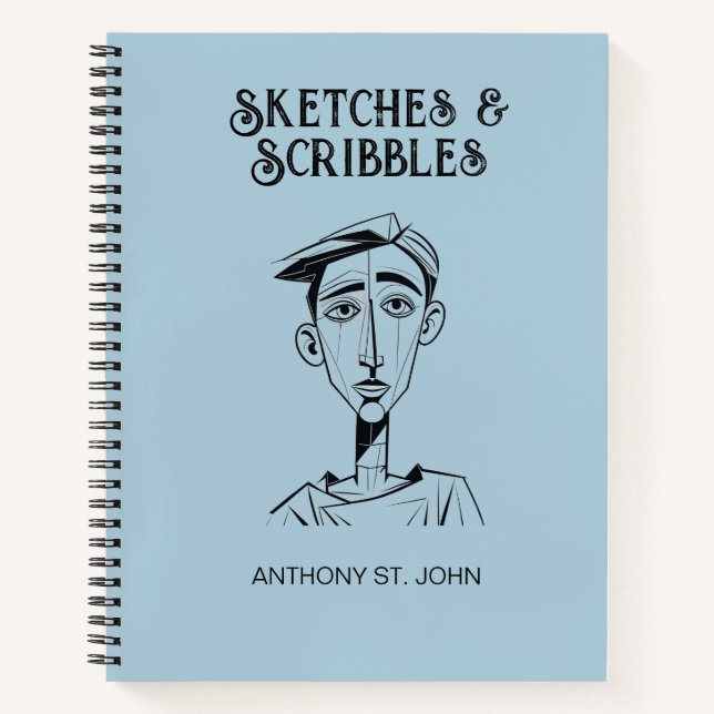Personalised Sketches and Scribbles Notebook (Front)