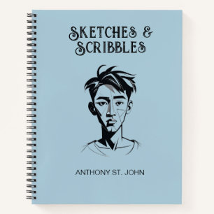 Personalised Sketches and Scribbles Notebook