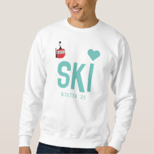 Personalised Ski Season Skiers Sweatshirt