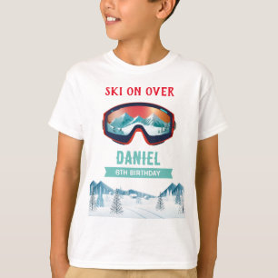 Personalised Ski Snowboard T-Shirt