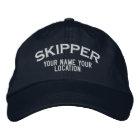 Personalised Skipper Nautical Style Hat