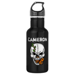 Personalised Skull and Monarch Butterfly 532 Ml Water Bottle